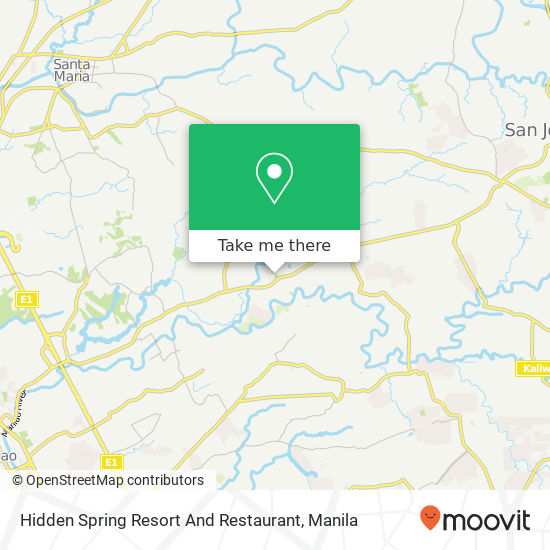 Hidden Spring Resort And Restaurant map