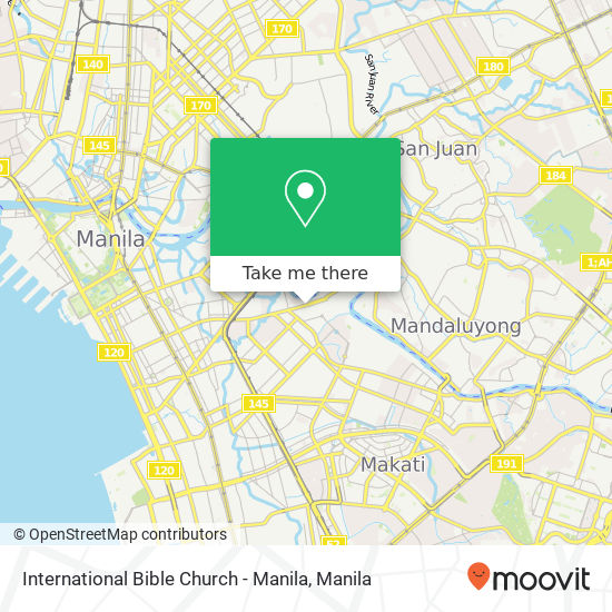 International Bible Church - Manila map