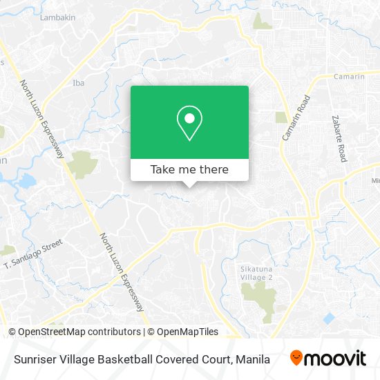 Sunriser Village Basketball Covered Court map