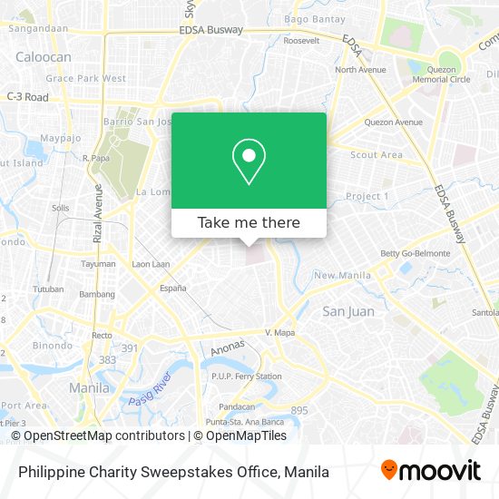Philippine Charity Sweepstakes Office map
