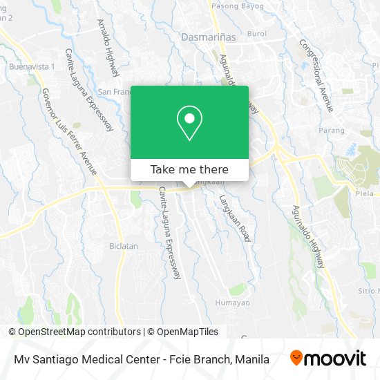 Mv Santiago Medical Center - Fcie Branch map