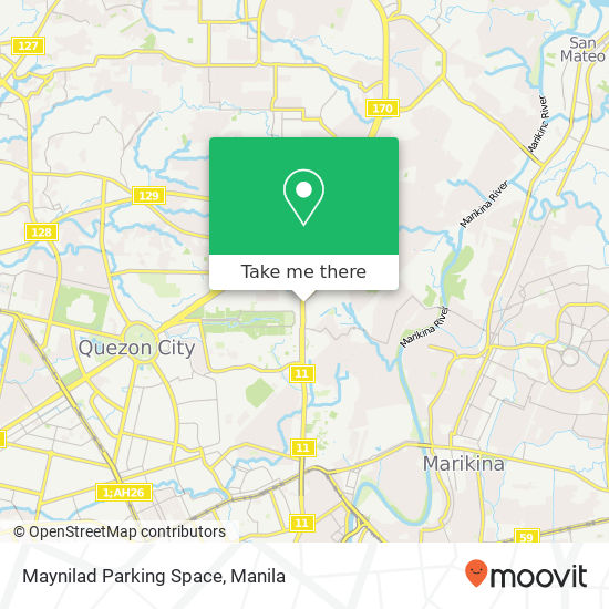 Maynilad Parking Space map