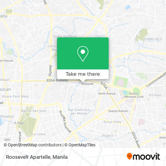 Roosevelt Apartelle map