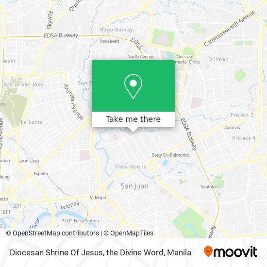 Diocesan Shrine Of Jesus, the Divine Word map