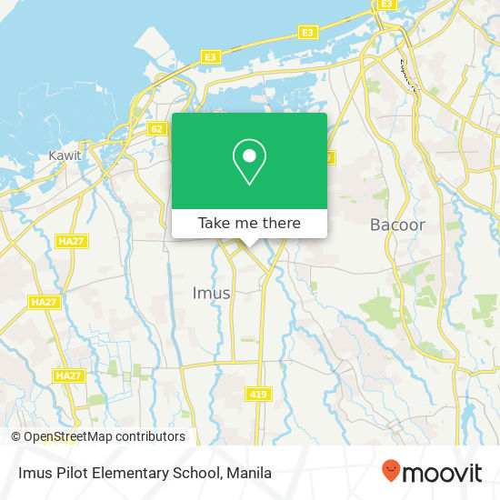 Imus Pilot Elementary School map