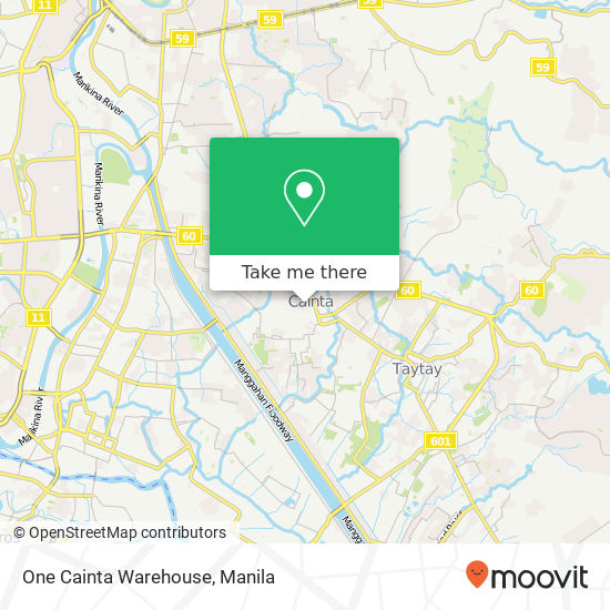 One Cainta Warehouse map