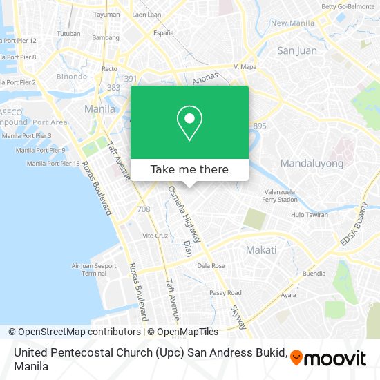 United Pentecostal Church (Upc) San Andress Bukid map