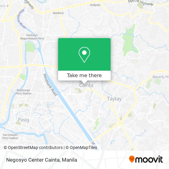 Negosyo Center Cainta map