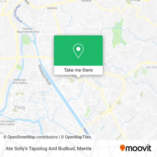 Ate Solly's Tapsilog And Budbud map