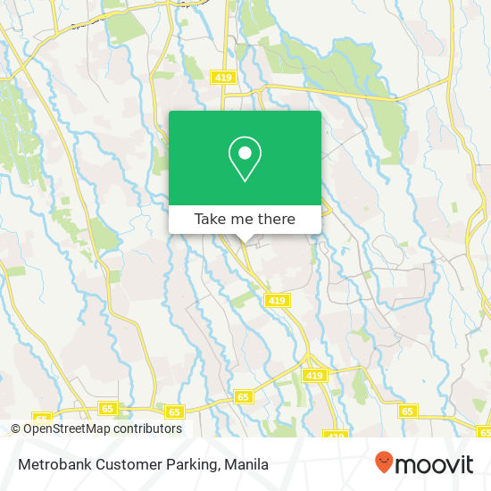 Metrobank Customer Parking map