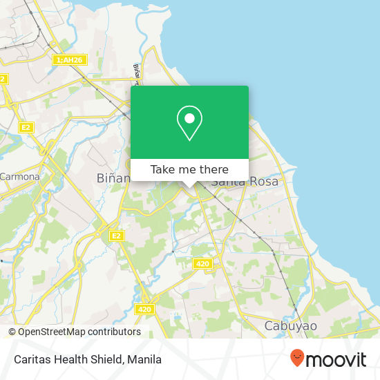 Caritas Health Shield map