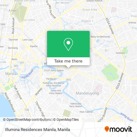 Illumina Residences Manila map