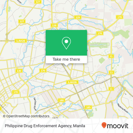 Philippine Drug Enforcement Agency map