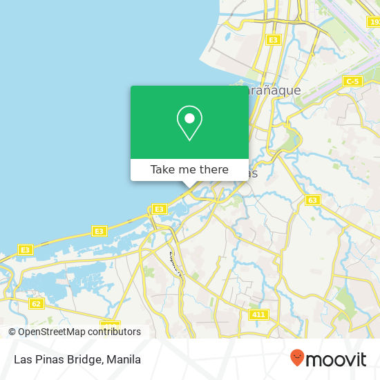 Las Pinas Bridge map