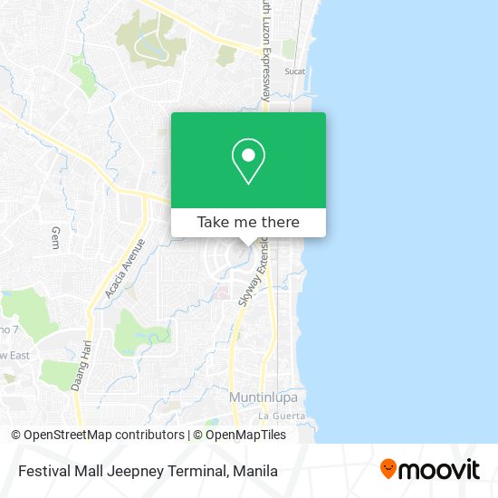 Festival Mall Jeepney Terminal map