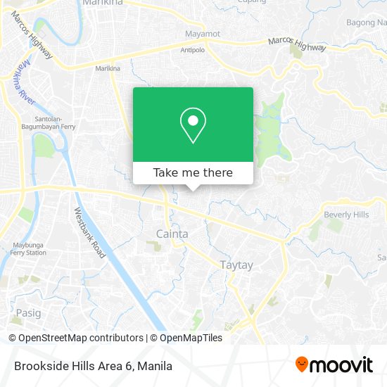 Brookside Hills Area 6 map