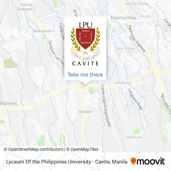 Lyceum Of the Philippines University - Cavite map