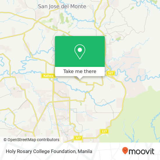 Holy Rosary College Foundation map