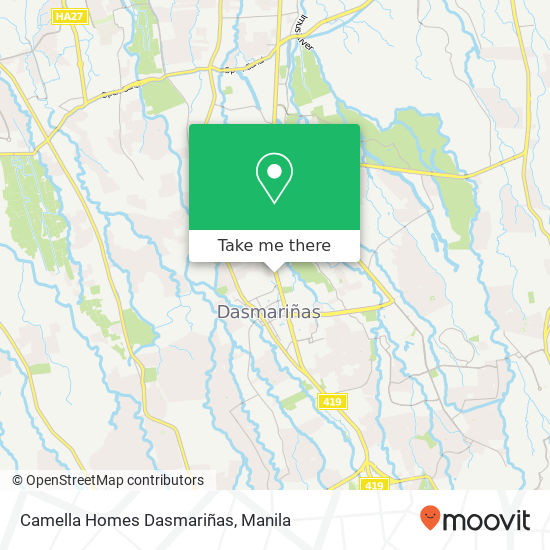 Camella Homes Dasmariñas map