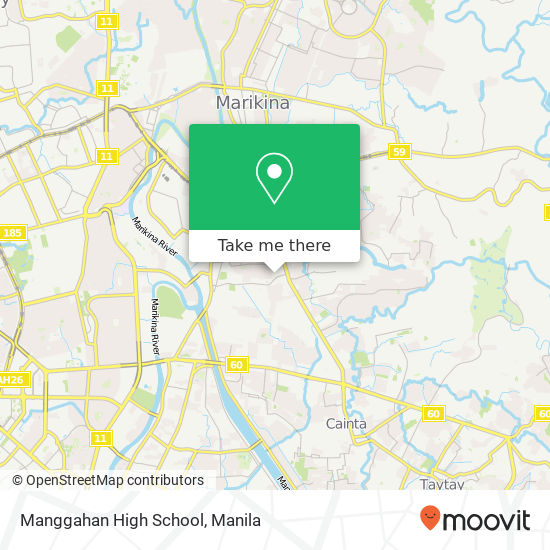 Manggahan High School map