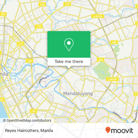 Reyes Haircutters map