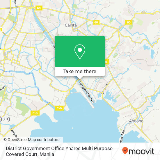 District Government Office Ynares Multi Purpose Covered Court map