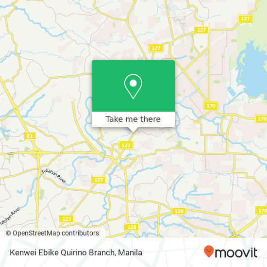 Kenwei Ebike Quirino Branch map