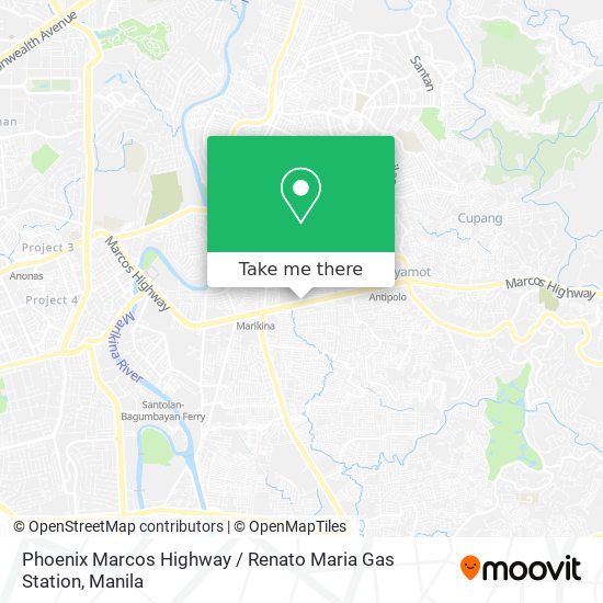 Phoenix Marcos Highway / Renato Maria Gas Station map