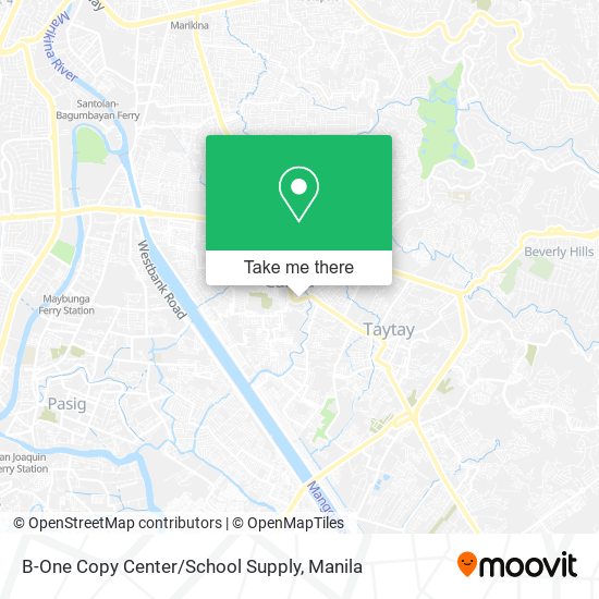 B-One Copy Center / School Supply map
