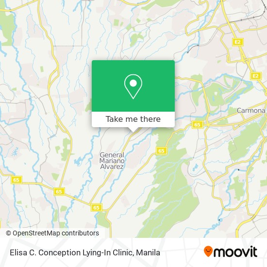 Elisa C. Conception Lying-In Clinic map