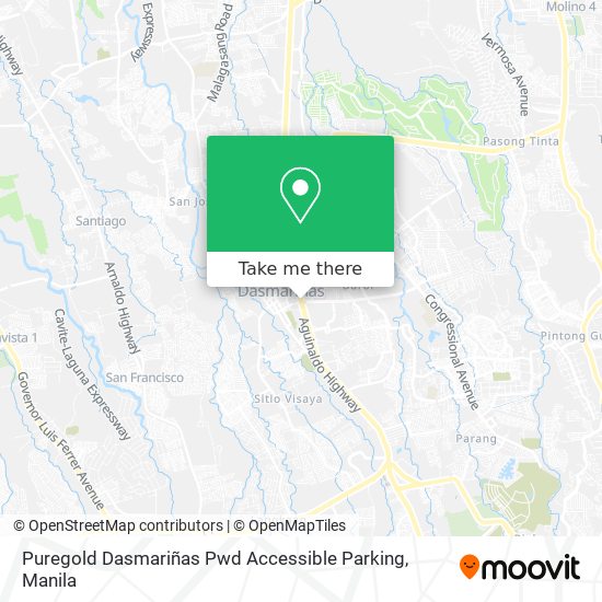 Puregold Dasmariñas Pwd Accessible Parking map