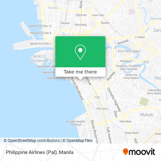 Philippine Airlines (Pal) map