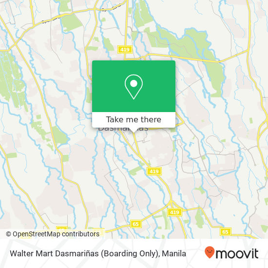 Walter Mart Dasmariñas (Boarding Only) map