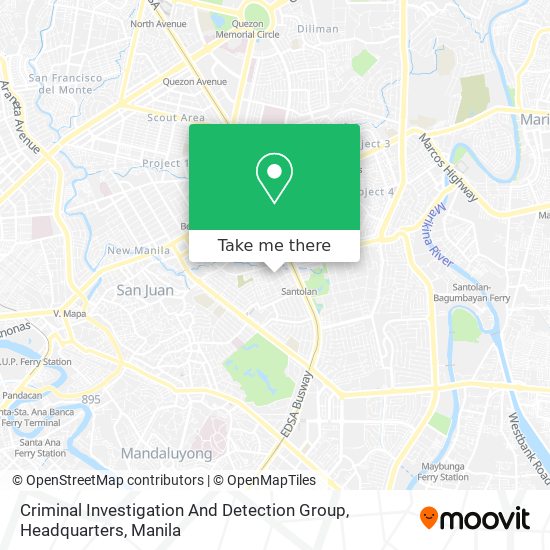 Criminal Investigation And Detection Group, Headquarters map