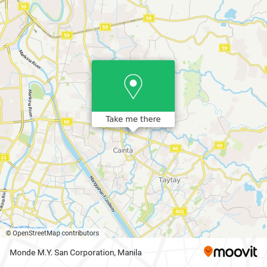 Monde M.Y. San Corporation map