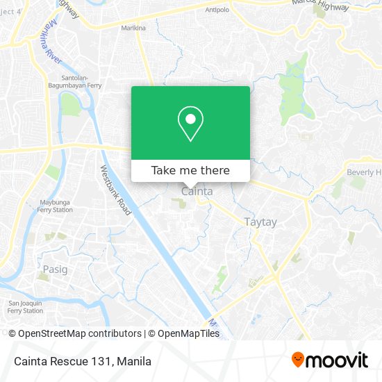 Cainta Rescue 131 map