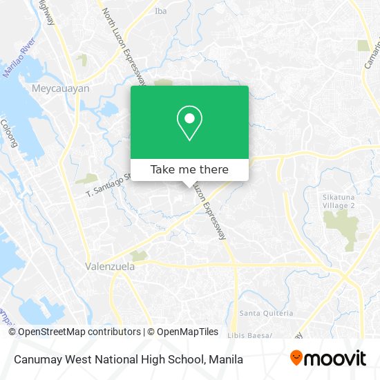 Canumay West National High School map