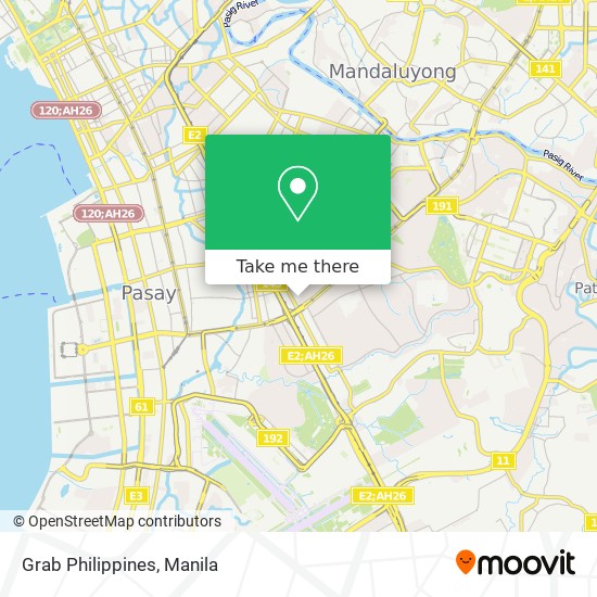 Grab Philippines map