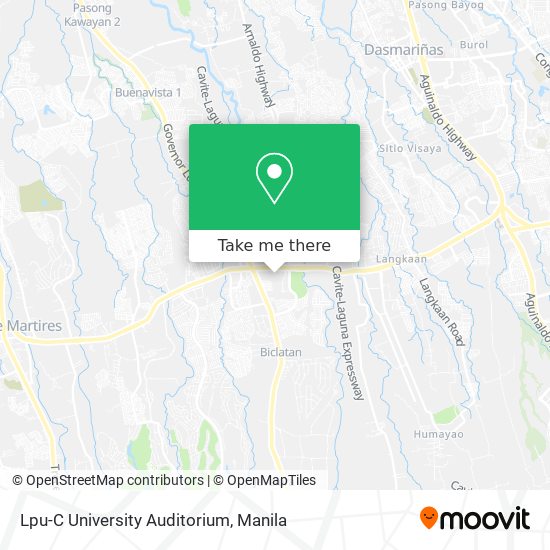 Lpu-C University Auditorium map