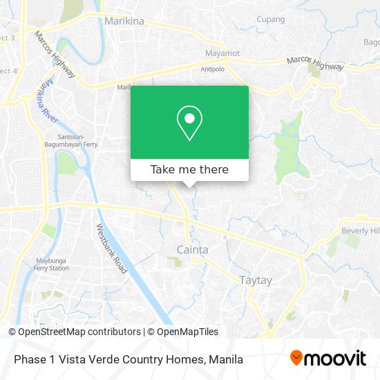 Phase 1 Vista Verde Country Homes map