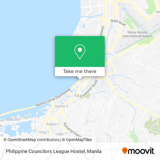 Philippine Councilors League Hostel map