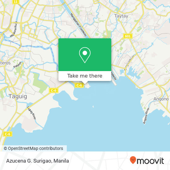 Azucena G. Surigao map