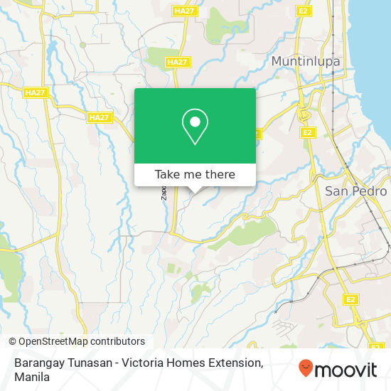 Barangay Tunasan - Victoria Homes Extension map