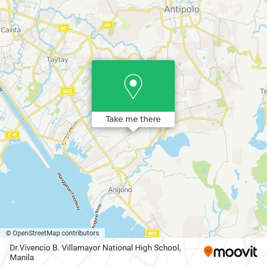 Dr.Vivencio B. Villamayor National High School map