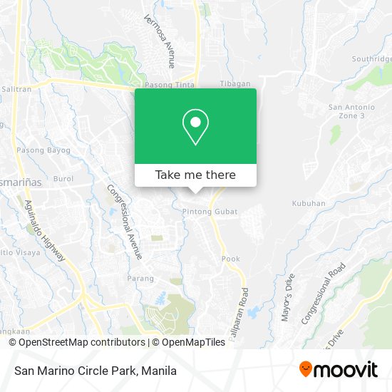 San Marino Circle Park map