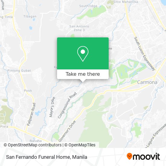 San Fernando Funeral Home map