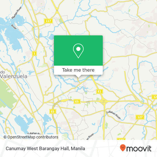 Canumay West Barangay Hall map
