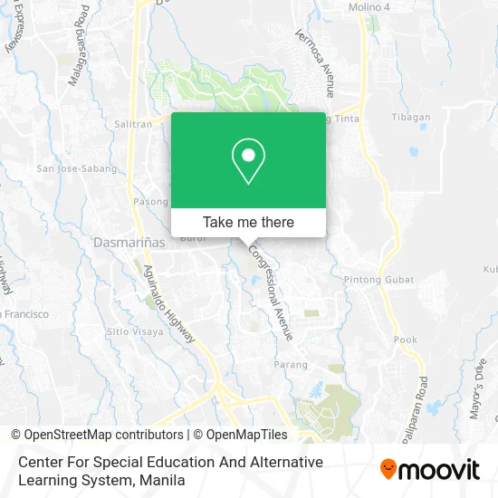 Center For Special Education And Alternative Learning System map