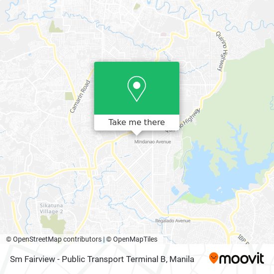 Sm Fairview - Public Transport Terminal B map