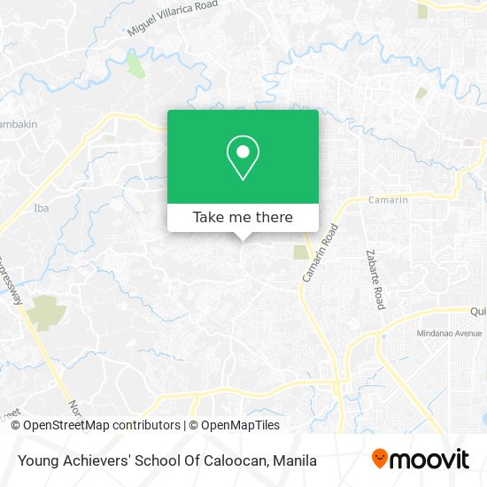 Young Achievers' School Of Caloocan map